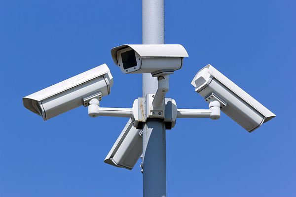 Four analogue cameras installed for 360 degree coverage